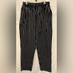 Happy Chef/ cooks pants,large, zipper fly, gently washed and worn, side pockets